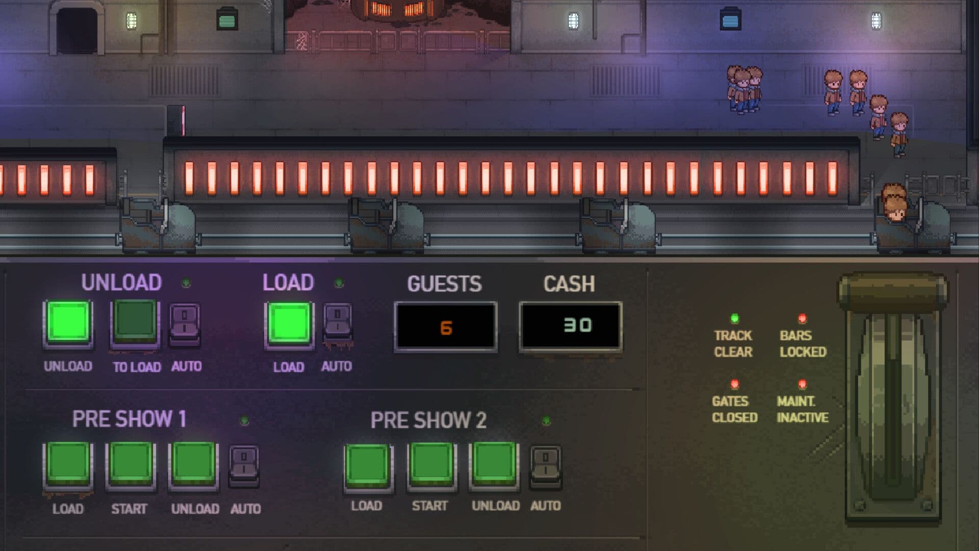 Scream Operator, a pixel-art haunted house management sim